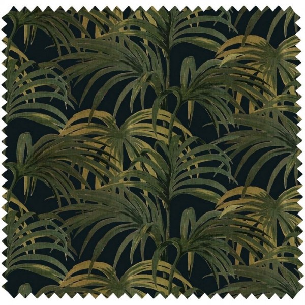 Dekostoff PALMERAL COTTON-LINEN - MIDNIGHT-GREEN HOUSE OF HACKNEY Dekostoff PALMERAL COTTON-LINEN - MIDNIGHT-GREEN HOUSE OF HACKNEY