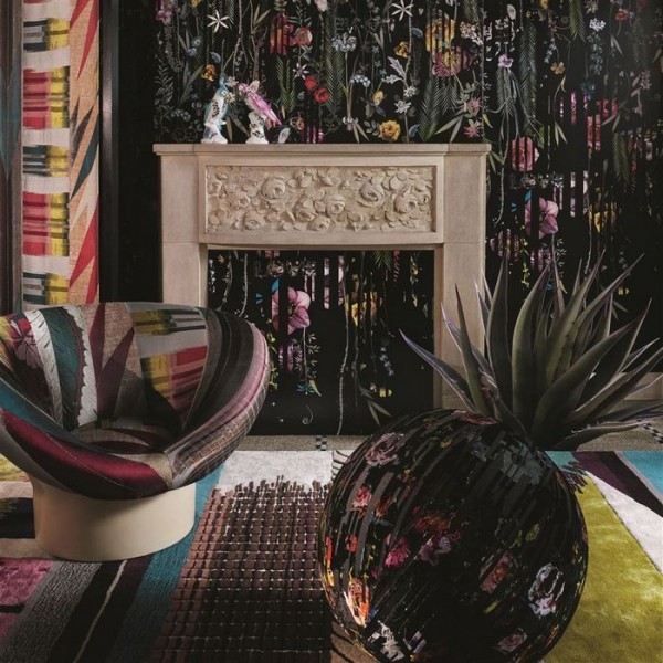 Tissus FCL7034/01 BABYLONIA NIGHTS SOFT-CREPUSCULE CHRISTIAN LACROIX