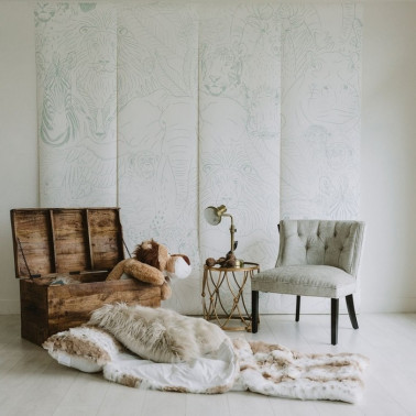 Papier peint ANIMAL KINGDOM MURAL - ANEWALL