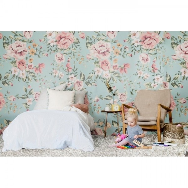 Papel Pintado CUTESIE FLORAL MURAL - ANEWALL Papel Pintado CUTESIE FLORAL MURAL - ANEWALL