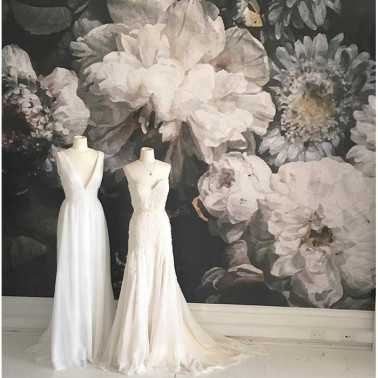 Papel de parede DARK FLORAL MURAL - ANEWALL
