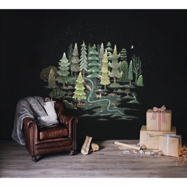 Papier peint FROSTED FLORA MURAL - ANEWALL