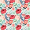 Papier peint CRIMSON POPPY MURAL - ANEWALL