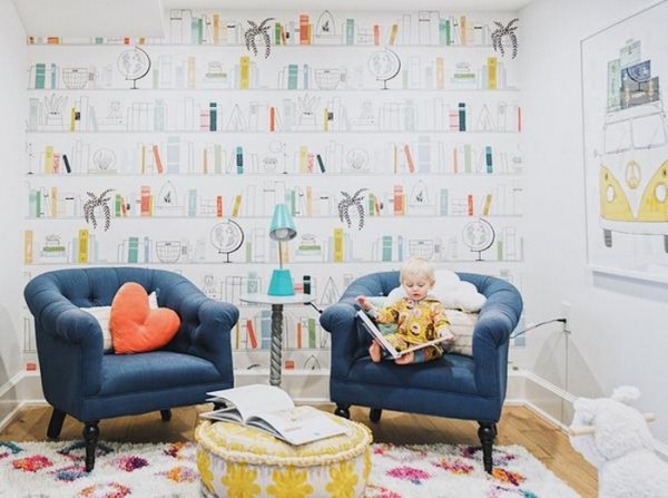 Papier peint LEO'S LIBRARY MURAL - ANEWALL