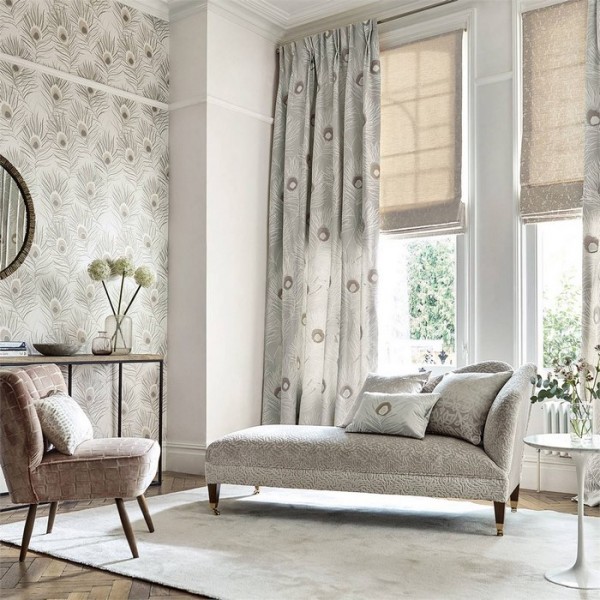 Tecido HPUT132668 ORLENA Gilver Pewter Harlequin