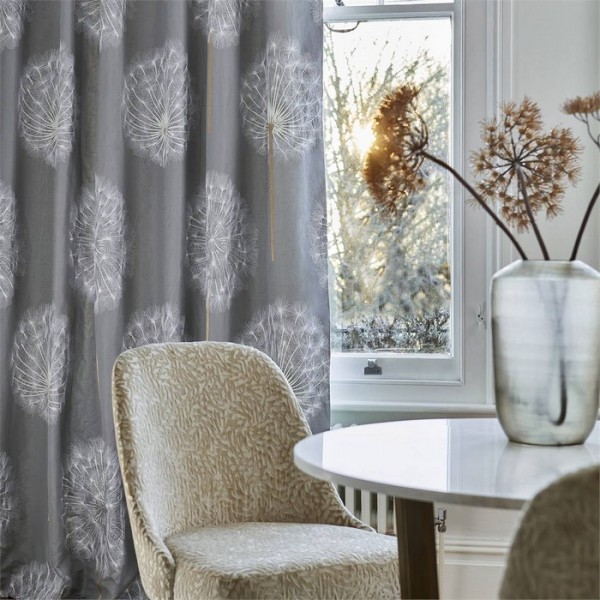 Tissus HPUT132671 AMITY Pewter Linen Harlequin