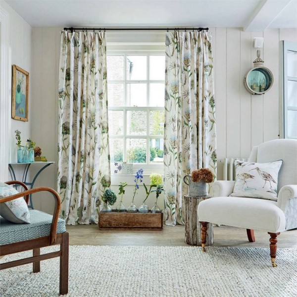 Dekostoff DEBB226421 THISTLE GARDEN Sanderson