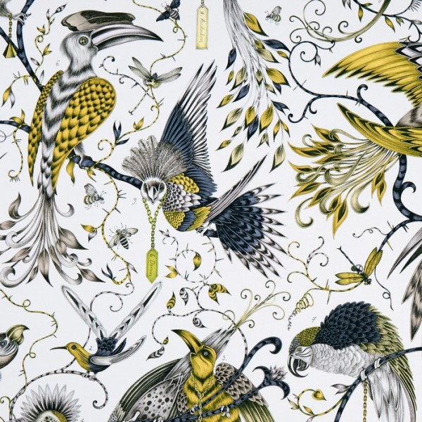 Tissus AUDUBON GOLD F1108-02 CLARKE & CLARKE Tissus AUDUBON GOLD F1108-02 CLARKE & CLARKE