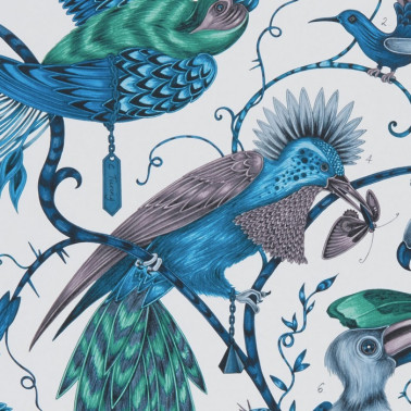 Papier peint Audubon Jungle WP W0099-03 - CLARKE & CLARKE