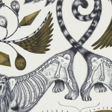 Papier peint Extinct Gold WP W0100-02 - CLARKE & CLARKE