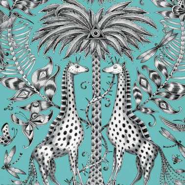 Papel Pintado Kruger Teal WP W0102-08 - CLARKE & CLARKE