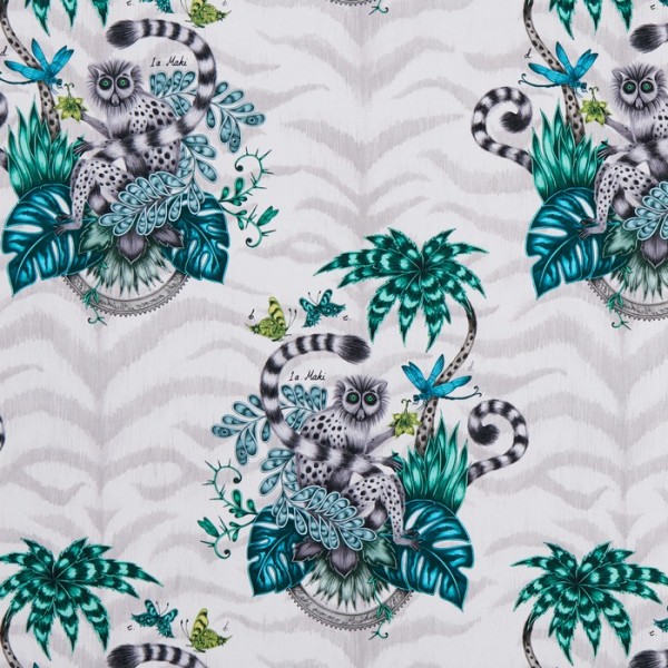 Carta da Parati Lemur Jungle WP W0103-01 - CLARKE & CLARKE Carta da Parati Lemur Jungle WP W0103-01 - CLARKE & CLARKE