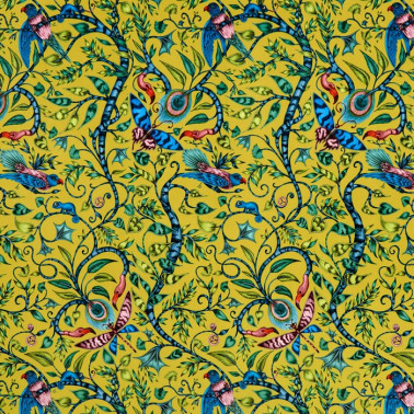 Tessuti Rousseau Lime Velvet F1212-01 CLARKE & CLARKE