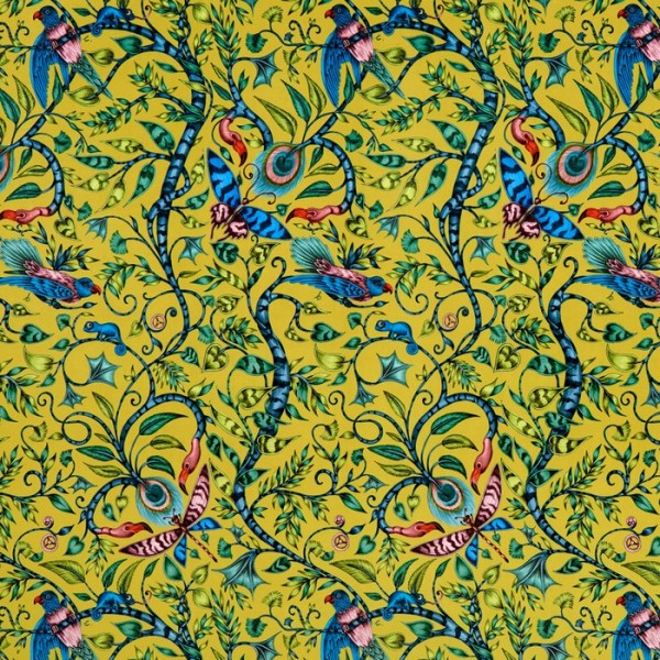 Dekostoff Rousseau Lime Velvet F1212-01 CLARKE & CLARKE Dekostoff Rousseau Lime Velvet F1212-01 CLARKE & CLARKE