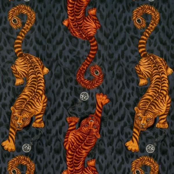 Tessuti Tigris Flame Velvet F1213-01 CLARKE & CLARKE Tessuti Tigris Flame Velvet F1213-01 CLARKE & CLARKE