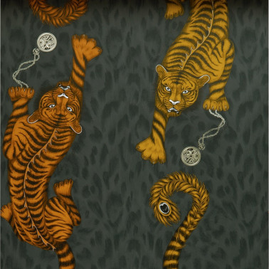 Papel Pintado Tigris Flame WP W0105-01 - CLARKE & CLARKE