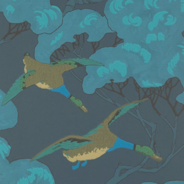 Tapete FG090_H10 FLYING DUCKS - MULBERRY