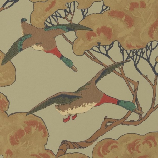 Papel de parede FG090_H22 FLYING DUCKS - MULBERRY Papel de parede FG090_H22 FLYING DUCKS - MULBERRY