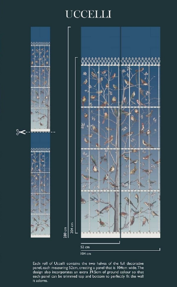 Wallpaper Uccelli 114-11023 - COLE and SON