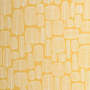 Papier peint MISP1228 LITTLE TREES Yellow - MISSPRINT