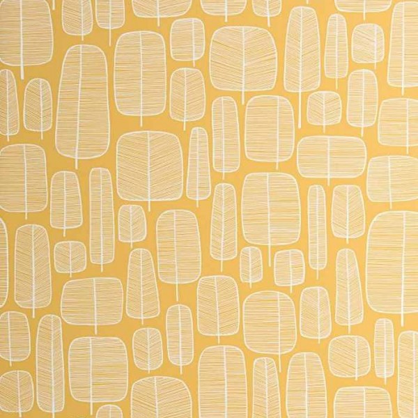 Papier peint MISP1228 LITTLE TREES Yellow - MISSPRINT Papier peint MISP1228 LITTLE TREES Yellow - MISSPRINT