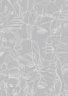 Wallpaper 3320-01 GOUACHE NUDE - JEAN PAUL GAULTIER