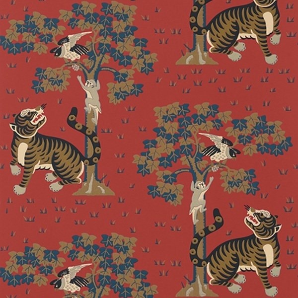 Wallpaper KHANA AT78747 Red - ANNA FRENCH Wallpaper KHANA AT78747 Red - ANNA FRENCH