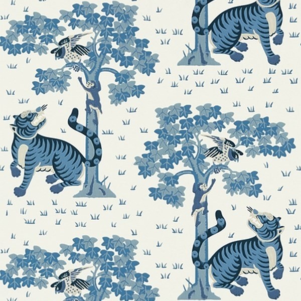 Wallpaper KHANA AT78780 Blue - ANNA FRENCH Wallpaper KHANA AT78780 Blue - ANNA FRENCH