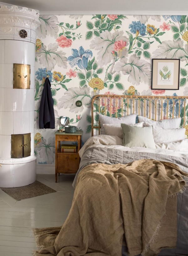 Papel de parede CARNATION GARDEN MURAL 7236 - BORAS TAPETER