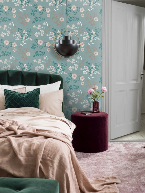 Papier peint PRAIRIE ROSE 7232 - BORAS TAPETER