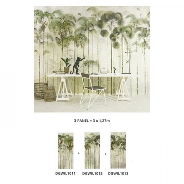 Papier peint DGWIL1013 JUNGLE GREENERY - KHROMA