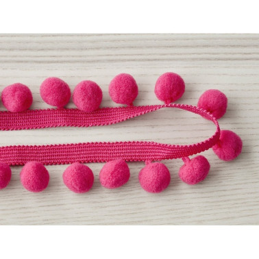 Papel de parede T79 02 pom pom braid fuchsia - VILLANOVA