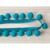 Tapete T79 03 pom pom braid turquoise - VILLANOVA