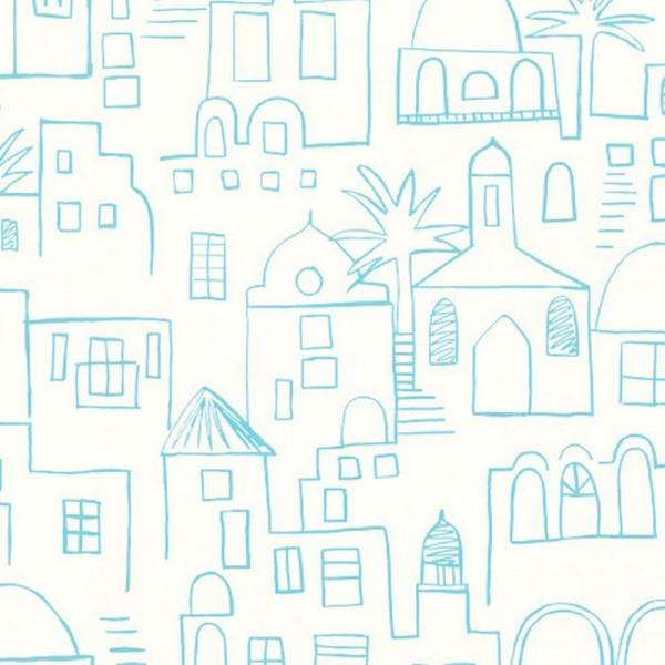Papier peint W569-01 TEENY SANTORINI - VILLANOVA Papier peint W569-01 TEENY SANTORINI - VILLANOVA