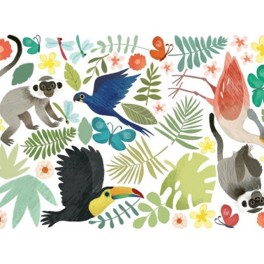 Papel Pintado W591-01 JUNGLE JUMBLE WALL STICKERS - VILLANOVA