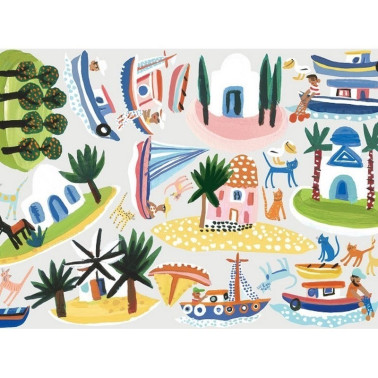 Papel Pintado W592-01 ISLAND HOPPING WALL STICKERS - VILLANOVA