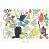 Tapete W591-01 JUNGLE JUMBLE WALL STICKERS - VILLANOVA