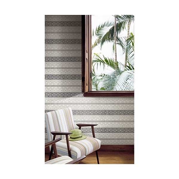 Papel de parede TP81004 TRIBAL STRIPE - WALLQUEST