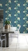 Papier peint TP81602 FLOWER STRIPE - WALLQUEST