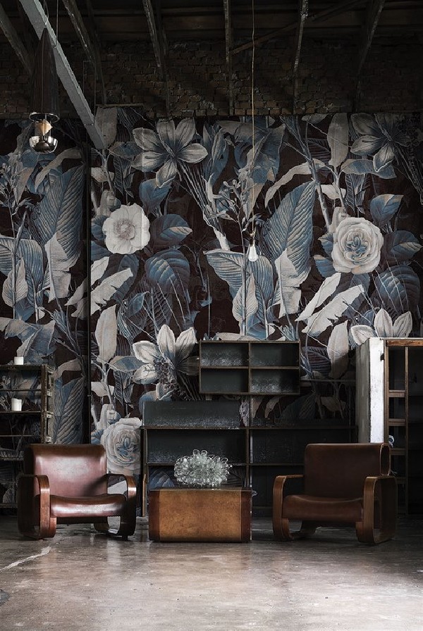 Wallpaper BLACK HEARTED LOVE 18117-1 - LONDON ART