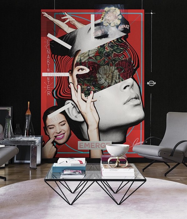 Papel de parede COLLAGE 18087-2 - LONDON ART