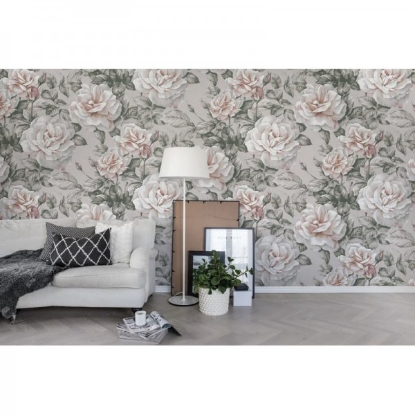 Papier peint R15851 NUDE ROSES - REBEL WALLS