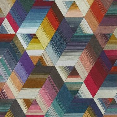 Wallpaper Arccos Cerise-Neptune-Teal 111969 - Harlequin