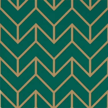 Papel Pintado Tessellation Teal-Gold 111985 - Harlequin