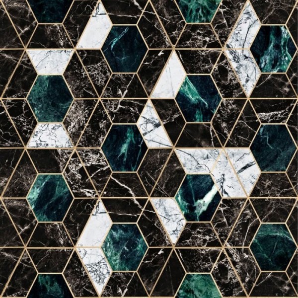 Papier peint WP20294 Hexa Onyx - MIND THE GAP