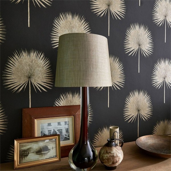 Tapete FAN PALM DGLW216637 Linen/Gilver - Sanderson