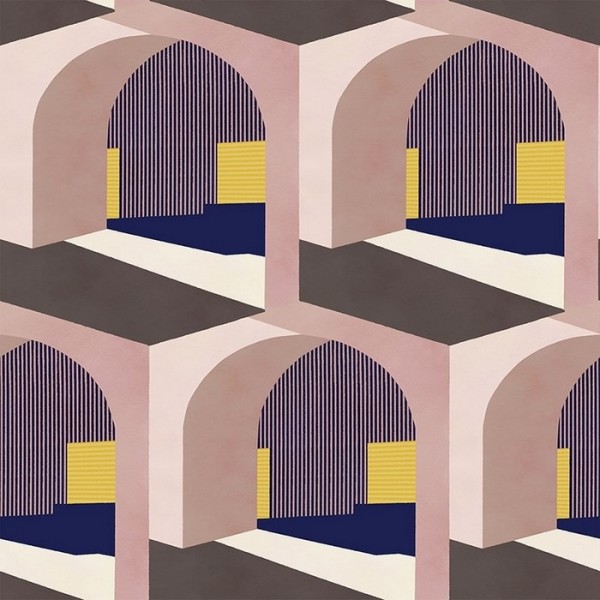 Papel de parede Soller pink 8400045 - COORDONNE Papel de parede Soller pink 8400045 - COORDONNE