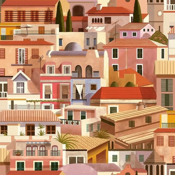Papel de parede Valldemosa sunrise 8400050 - COORDONNE Papel de parede Valldemosa sunrise 8400050 - COORDONNE