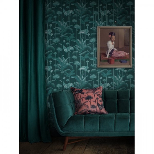 Wallpaper Crane Fonda Emerald DVS012 - DIVINE SAVAGES