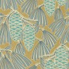 Papel Pintado Foxley 112127 Kingfisher Gold - Harlequin